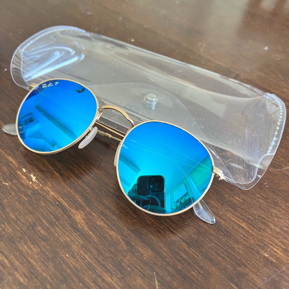 Ray-ban 53mm Polarized Round Retro Sunglasses - Picture 2 of 4